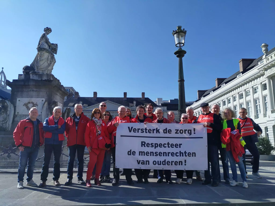 actie ABVV-Senioren ouderenzorg 30-9-2023